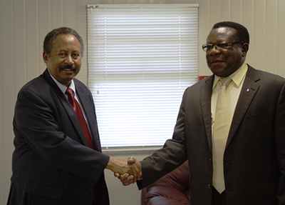 Dr. Abdalla Hamdock, Deputy Executive Secretary, ECA and Prof. Emmanuel Nnadozie, Executive Secretary of ACBF